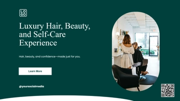 Free Salon Youtube Banner Template to Edit Online