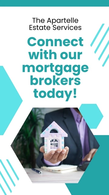 Free Apartment Mortgage Broker Whatsapp Post Template to Edit Online