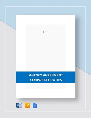 Agency Agreement Corporate Duties Template Agency Agreement Corporate Duties Template