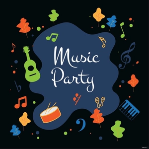 Music Party Vector
