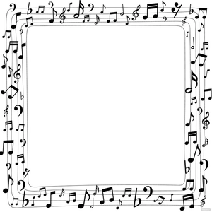 Music Border Vector