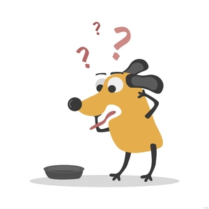 Funny Cartoon Dog Vector
