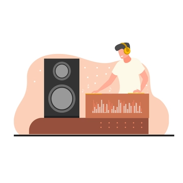 Free DJ Music Clipart Template to Edit Online