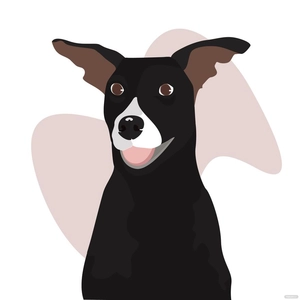 Black Dog Vector