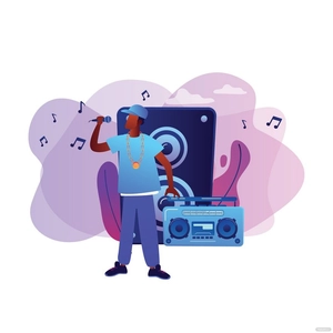 Hip Hop Music Vector