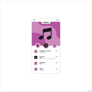Music Playlist Vector
