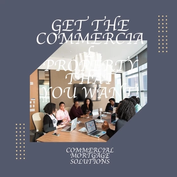 Free Commercial Mortgage Instagram Post Template to Edit Online