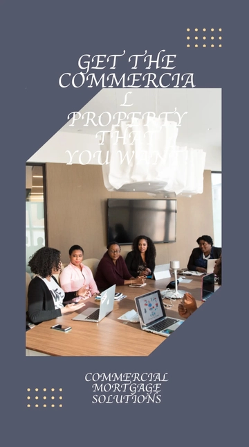 Free Commercial Mortgage Whatsapp Post Template to Edit Online