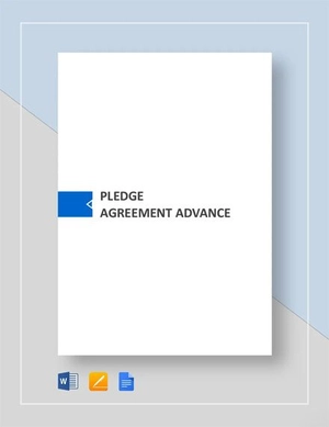 Pledge Agreement Advance Template