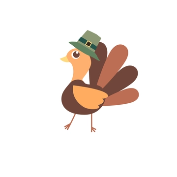 Free Cartoon Turkey Vector Template to Edit Online