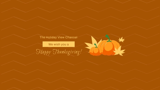 Free Happy Thanksgiving Youtube Banner Template to Edit Online