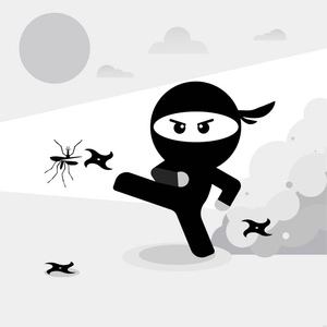 Black And White Cartoon Illustration