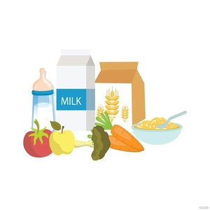 Baby Food Vector