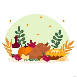Thanksgiving Feast Vector