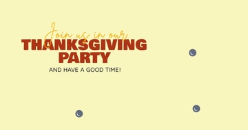 Free Thanksgiving Potluck Facebook Post Template to Edit Online