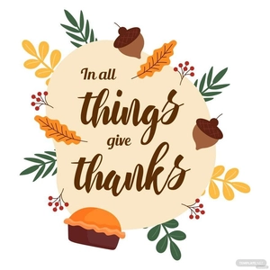 Free Thanksgiving Quote Vector Template to Edit Online