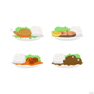 Restaurant Food Vector