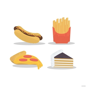 Retro Food Vector