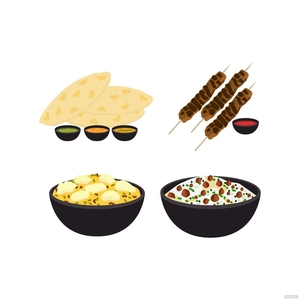 Indian Food Vector