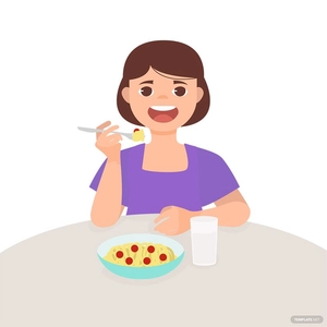 Eating Food Vector