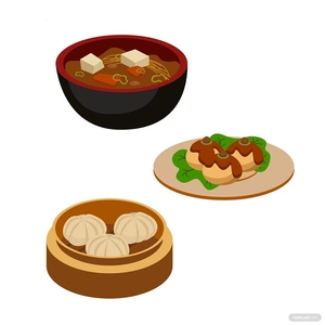 Asian Food Vector