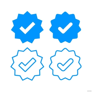 Instagram Blue Tick Vector