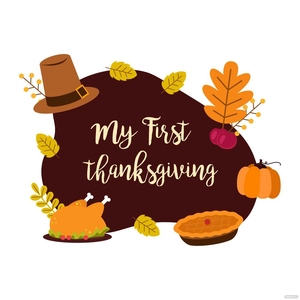 My First Thanksgiving Vector