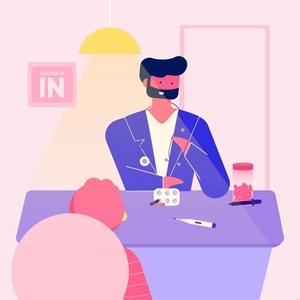 Medical Cartoon Illustration