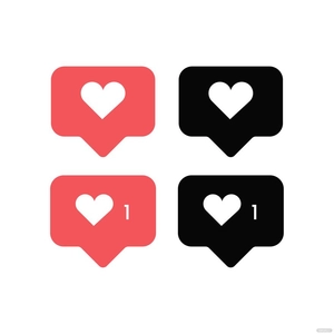 Instagram Heart Vector