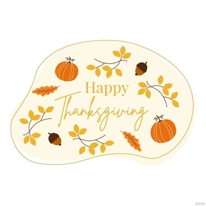 Elegant Happy Thanksgiving Vector