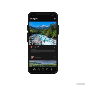 IPhone Instagram Vector