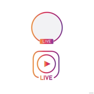 Instagram Live Logo Vector