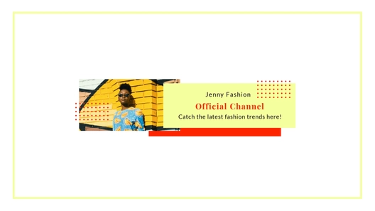 Free Fashion Influencer Youtube Banner Template to Edit Online