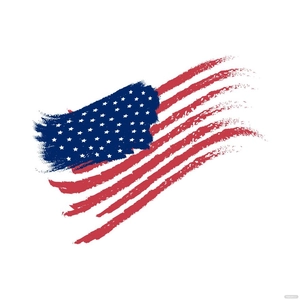 Abstract American Flag Vector