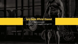 Free Fitness Influencer Youtube Banner Template to Edit Online