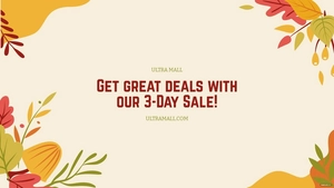 Free Fall/Autumn Sale Promotion Youtube Banner Template to Edit Online