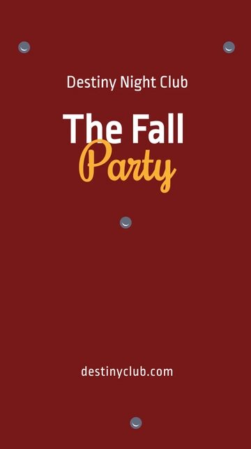 Free Fall Party Snapchat Geofilter Template to Edit Online