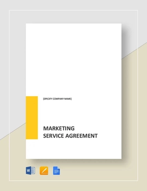 Marketing Services Agreement Template Marketing Services Agreement Template