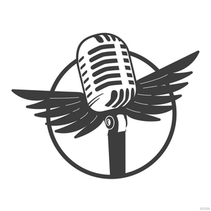 Music Wings Vector