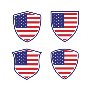 Free American Flag Shield Clipart Template to Edit Online