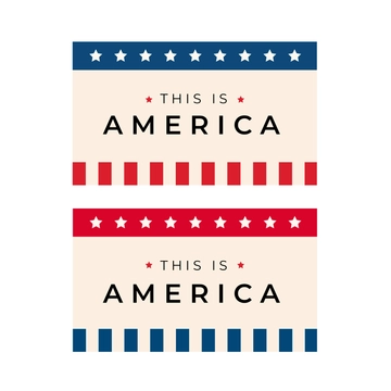 Free American Flag Theme Clipart Template to Edit Online