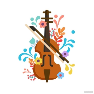 Flower Music Vector