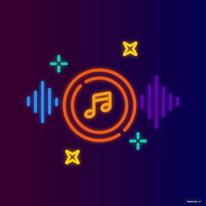 Neon Music Vector