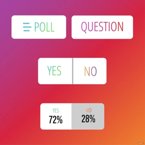 Instagram Poll Vector