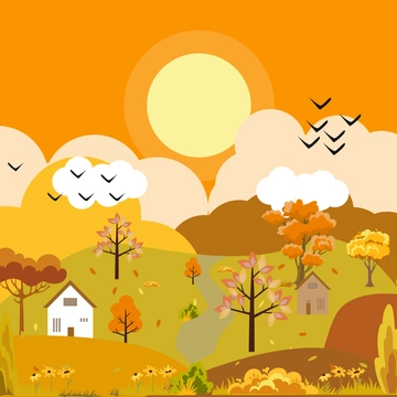 Free Autumn Garden Clipart Template to Edit Online