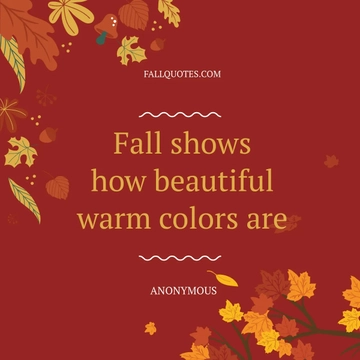 Free Fall Inspiration Quote Linkedin Post Template to Edit Online
