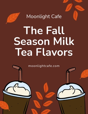 Fall New Product Marketing Flyer Template