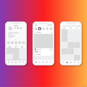 Instagram Interface Vector
