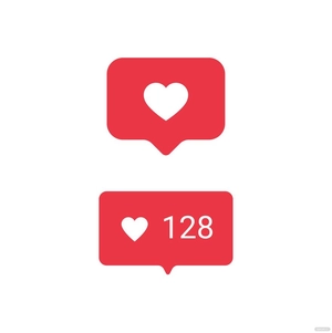 Instagram Like Icon Vector