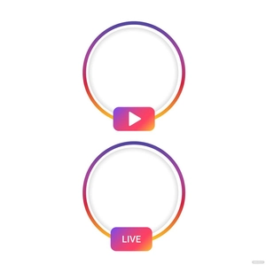 Instagram Live Icon Vector